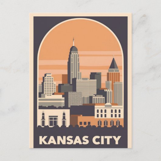 Kansas City, Missouri Postkarte (Vorderseite)