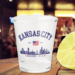 Kansas City Missouri Pride | City Skyline  Schnapsglas