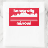 Kansas City Missouri Rechteckiger Aufkleber (Tasche)