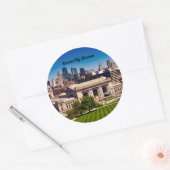 Kansas City Missouri Runder Aufkleber (Umschlag)