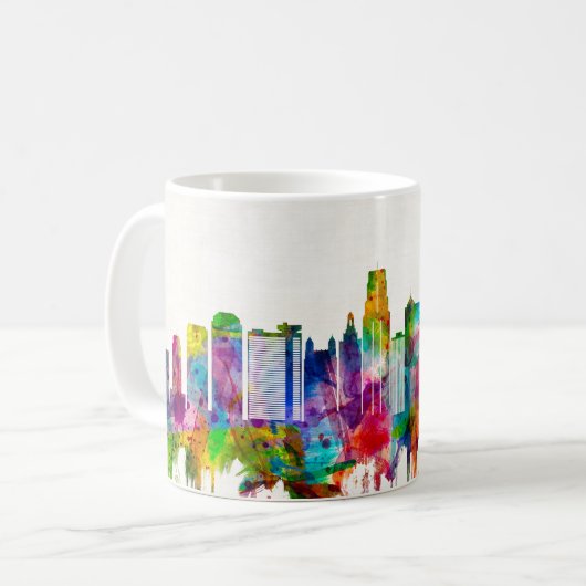 Kansas City Missouri Skyline Kaffeetasse (Vorderseite Links)