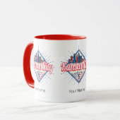 Kansas City Missouri United Staaten Skyline Vintag Tasse (Vorderseite Links)
