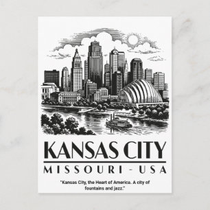 Kansas City Missouri USA Postkarte