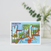 Kansas City, Missouri Vintag Big Letters Postcard Postkarte (Stehend Vorderseite)