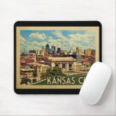 Kansas City Missouri Vintage Travel Mousepad (Mit Mouse)
