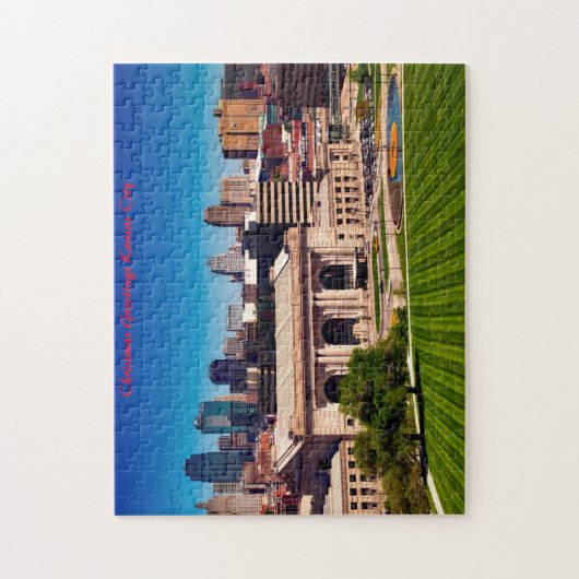 Kansas City Missouri Weihnachtsgrüße Puzzle (Vertikal)