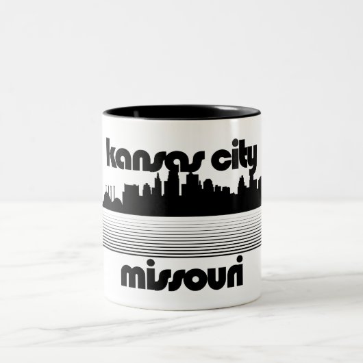 Kansas City Missouri Zweifarbige Tasse (Mittel)