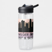 Kansas City MO City Skyline Trinkflasche (Links)
