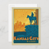 Kansas City, MO Postkarte (Vorne/Hinten)