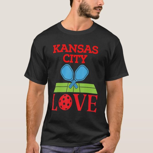 Kansas City Pickleball Cornhole KC Schneiden T-Shirt (Vorderseite)