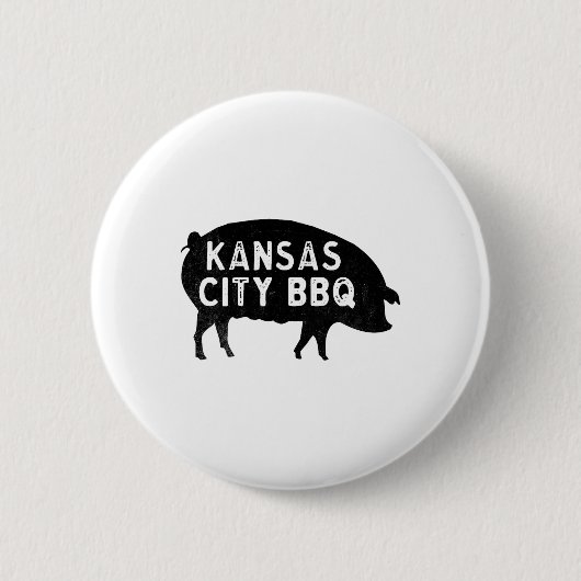 Kansas City Pig Grillen Button (Vorderseite)