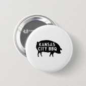 Kansas City Pig Grillen Button (Vorne & Hinten)
