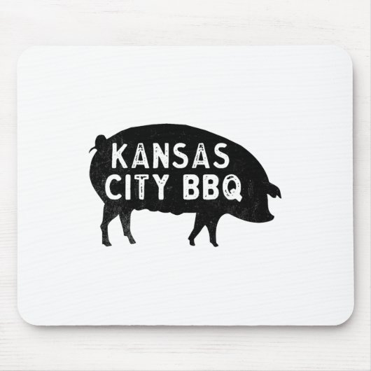 Kansas City Pig Grillen Mousepad (Vorne)