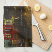 Kansas City Plaza Lights Geschirrtuch (Viertel Falte)