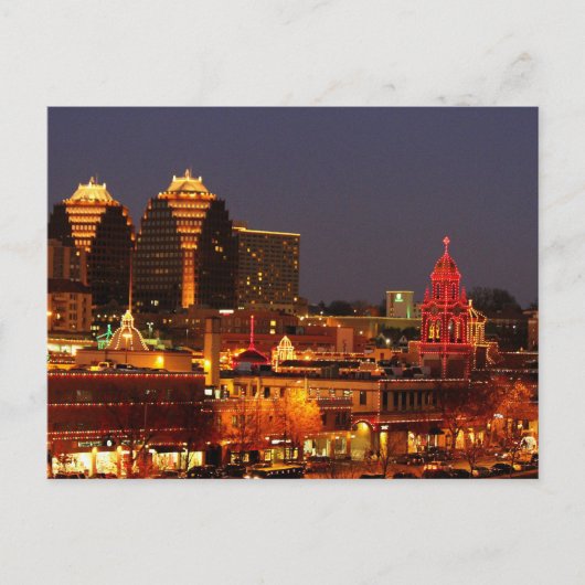 Kansas City Plaza Lights Postcard Postkarte (Vorderseite)