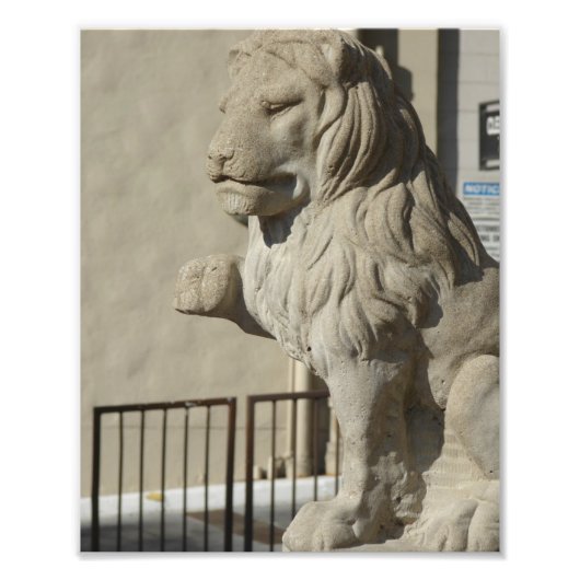Kansas City Plaza Lion Statue Fotodruck (Vorne)
