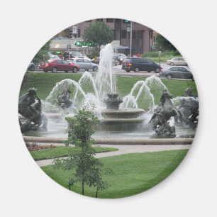 Kansas City Plaza Springbrunnen Magnet