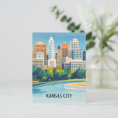 Kansas City Postkarte (Stehend Vorderseite)