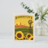 Kansas City Postkarte (Stehend Vorderseite)