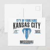 Kansas City Postkarte (Vorne/Hinten)