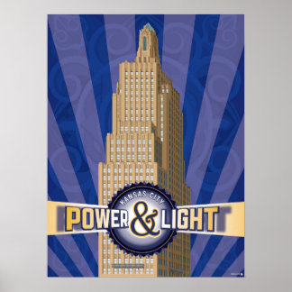 Kansas City Sehenswürdigkeiten: KCPL - 18 x 24 Poster