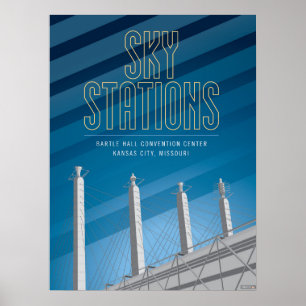 Kansas City Sehenswürdigkeiten: Sky Stations - 18 Poster