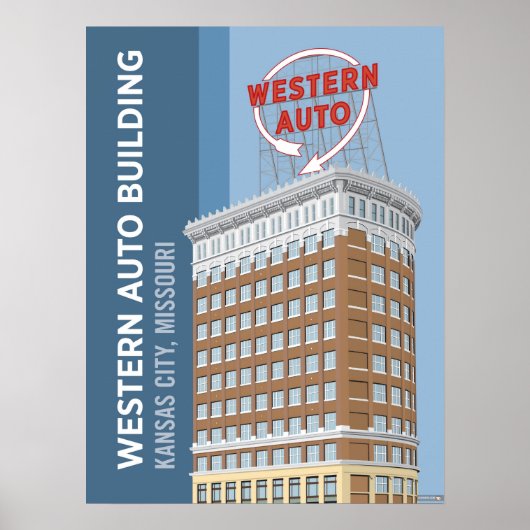 Kansas City Sehenswürdigkeiten: Western Auto - 18 Poster (Vorne)