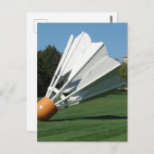 Kansas City Shuttlecock auf dem Rasen Postkarte (Vorne/Hinten)