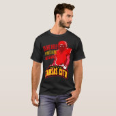 Kansas City Sinister Retro Chief KC GRILLEN Pajama T-Shirt (Vorne ganz)