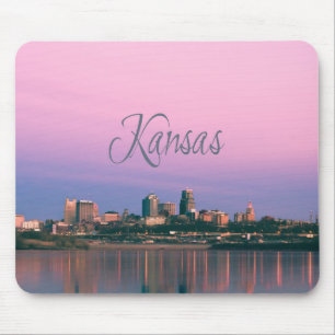 Kansas City Sky Line Sunset Mousepad
