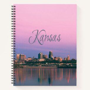 Kansas City Sky Line Sunset Notizblock