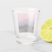 Kansas City Sky Line Sunset Schnapsglas (Rückseite)