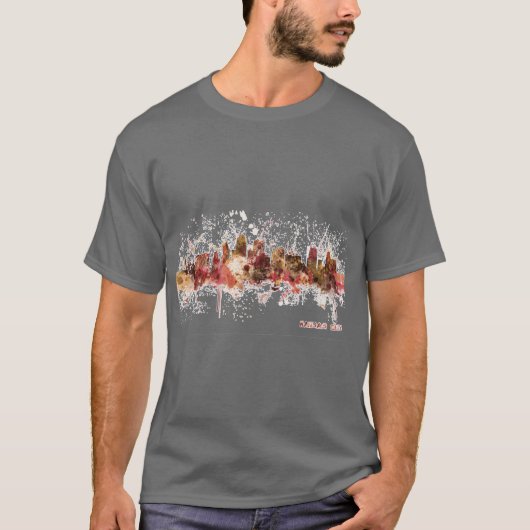 Kansas City Skyline 1 T-Shirt (Vorderseite)
