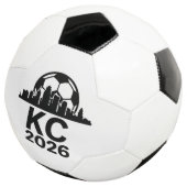 KANSAS CITY SKYLINE 2026 SOCCER FUßBALL (Dreiviertel)