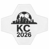 KANSAS CITY SKYLINE 2026 SOCCER FUßBALL (Flach)