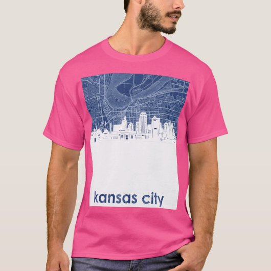 kansas city skyline 4 T-Shirt (Vorderseite)