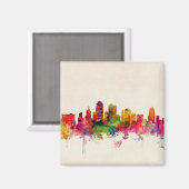 Kansas City Skyline Cityscape Magnet (Vorderseite/Rückseite)