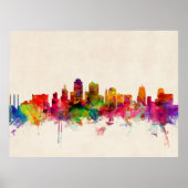 Kansas City Skyline Cityscape Poster (Vorne)