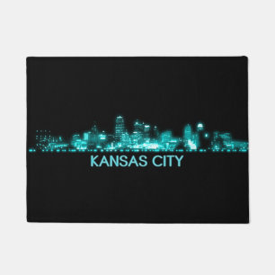 Kansas City Skyline Fußmatte
