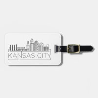 Kansas City Skyline Gepäcktag