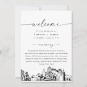 Kansas City Skyline Hochzeitskarte 12x18 Flat Card Einladung (Vorderseite)