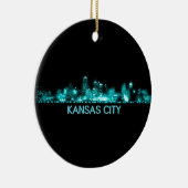 Kansas City Skyline Keramik Ornament (Rechts)