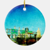 Kansas City Skyline Keramikornament (Hinten)