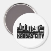 Kansas City Skyline Magnet (Vorderseite/Rückseite)