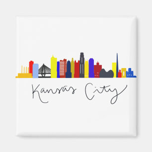 Kansas City Skyline Magnet