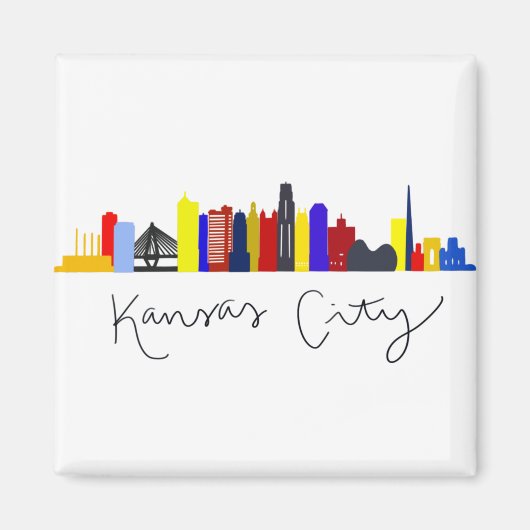 Kansas City Skyline Magnet (Vorne)