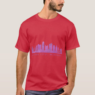 Kansas City Skyline Malen 4 T-Shirt