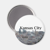 Kansas City Skyline mit Kansas City in Sky Magnet (Vorderseite/Rückseite)