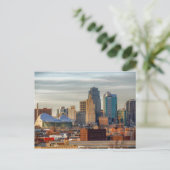 Kansas City Skyline Postcard Postkarte (Stehend Vorderseite)