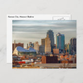 Kansas City Skyline Postcard Postkarte (Vorne/Hinten)
